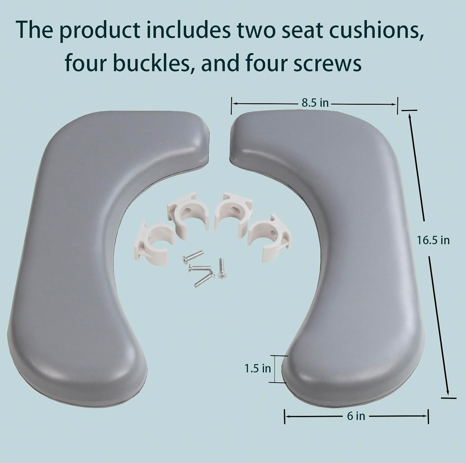Two-Piece Commode Seat Pad,Waterproof Soft Toilet Seat Cover gallery