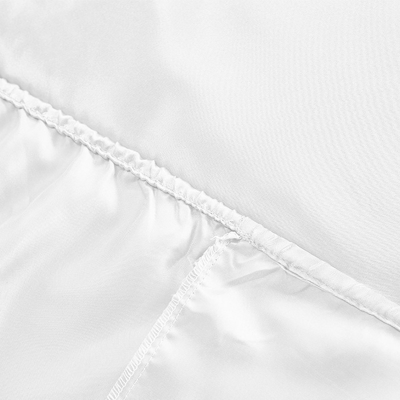 4Pcs Satin Silk Sheet Set Bed Fitted Sheet w/ Pillowcase Wrinkle Free Full Size gallery