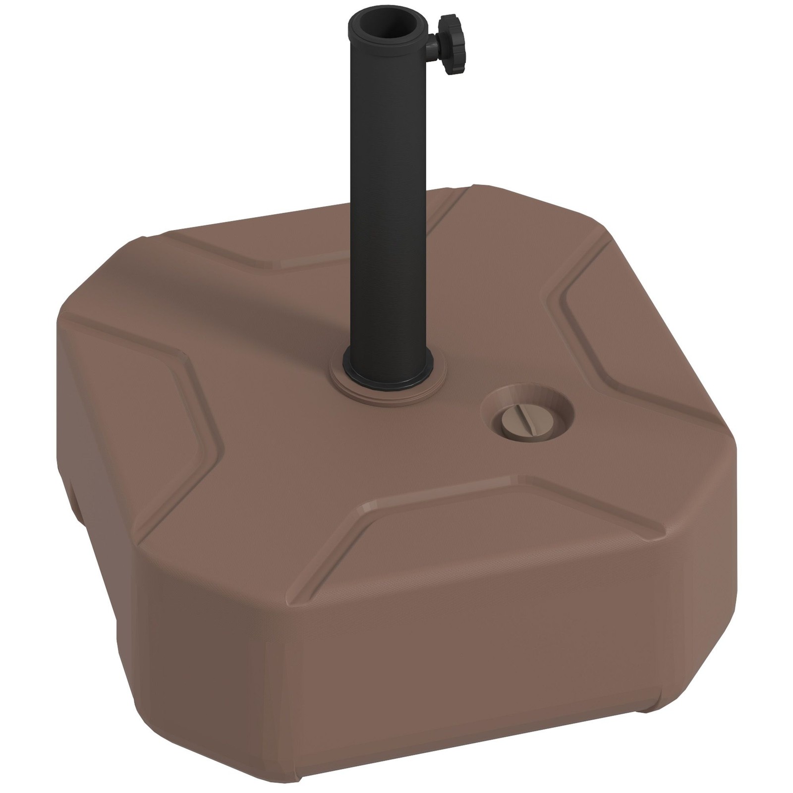 Universal 44lb Water Fill Umbrella Base 1.5 1.9in Pole HDPE Plastic gallery