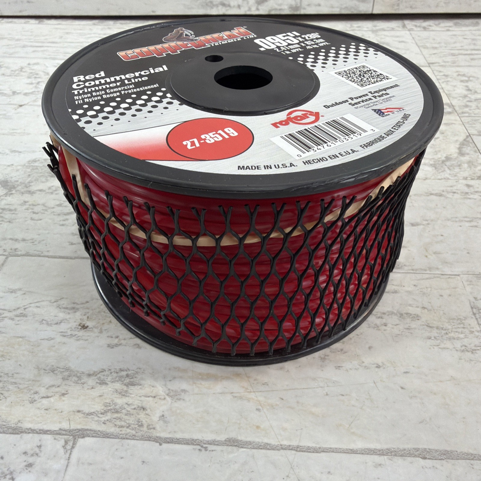 Rotary Copperhead Commercial (Red) Trimmer String Line .95" X 280' 1 Pound 3519 gallery