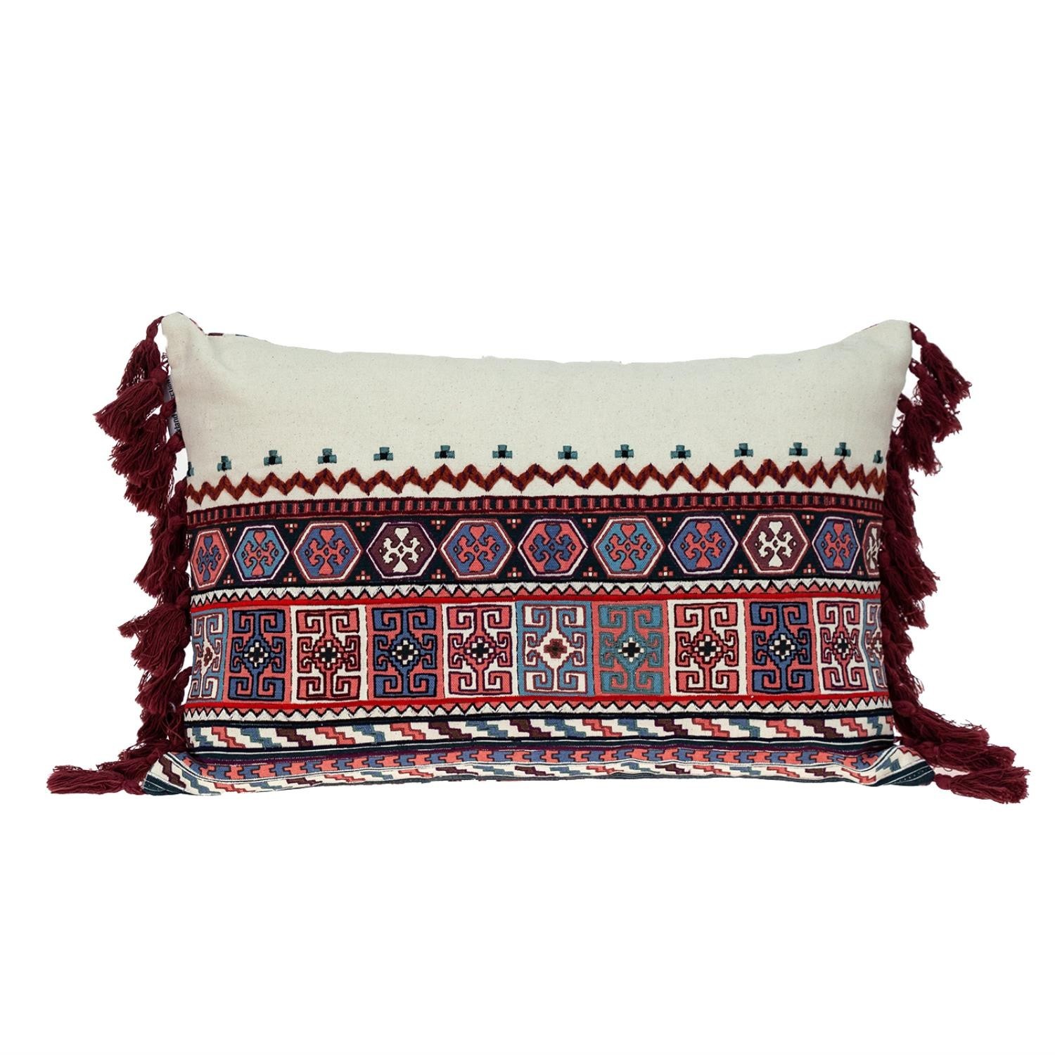 Parkland Collection Blossy Multicolor Lumbar Throw Pillow 14" x 20" Boho Ethnic gallery