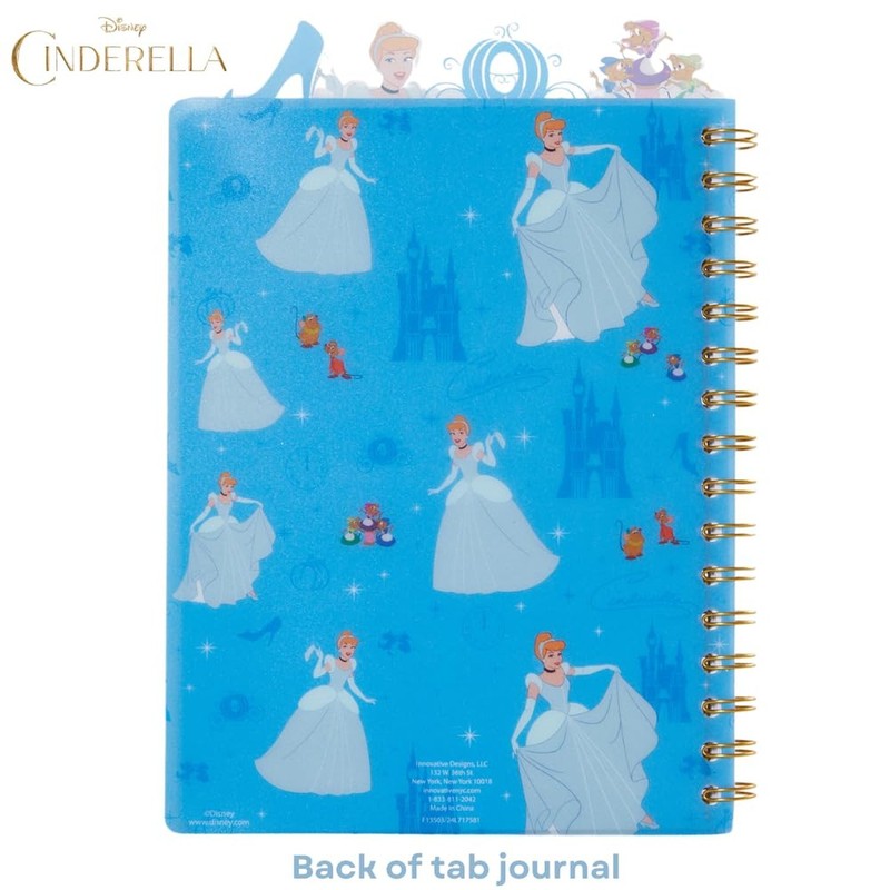 Disney Cinderella Tab Journal Notebook, Spiral Bound, 96 Lined Pages, 8 x 7 i... gallery