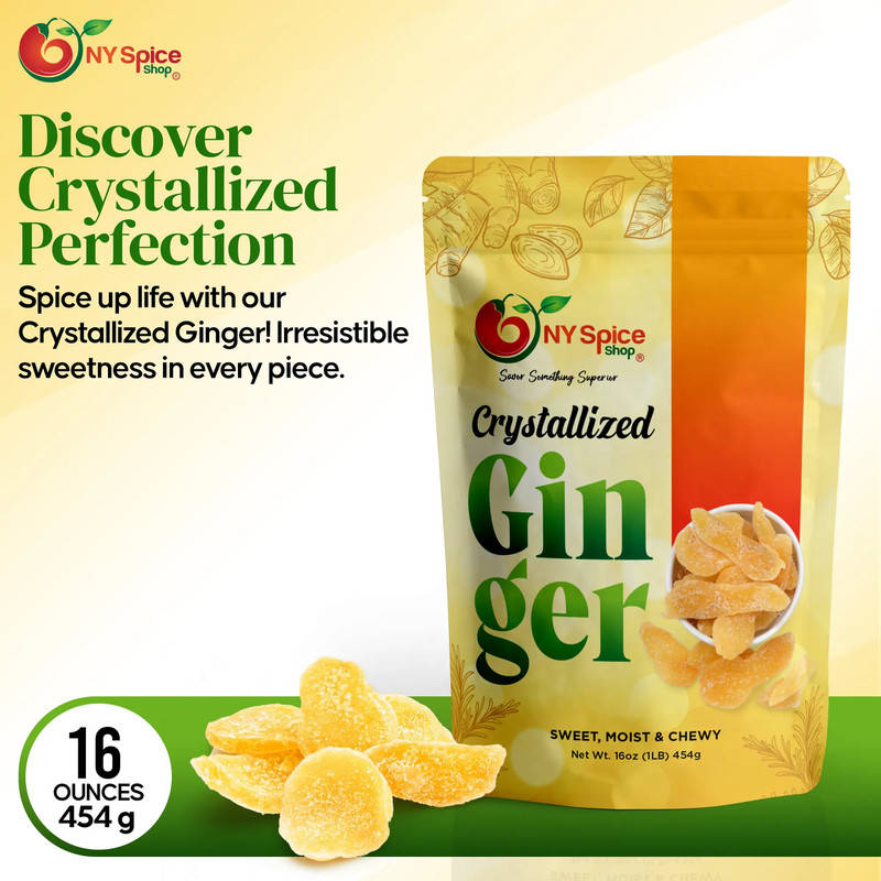 Crystallized Ginger Dehydrated Kosher Candied Sugar Slices Dried gallery
