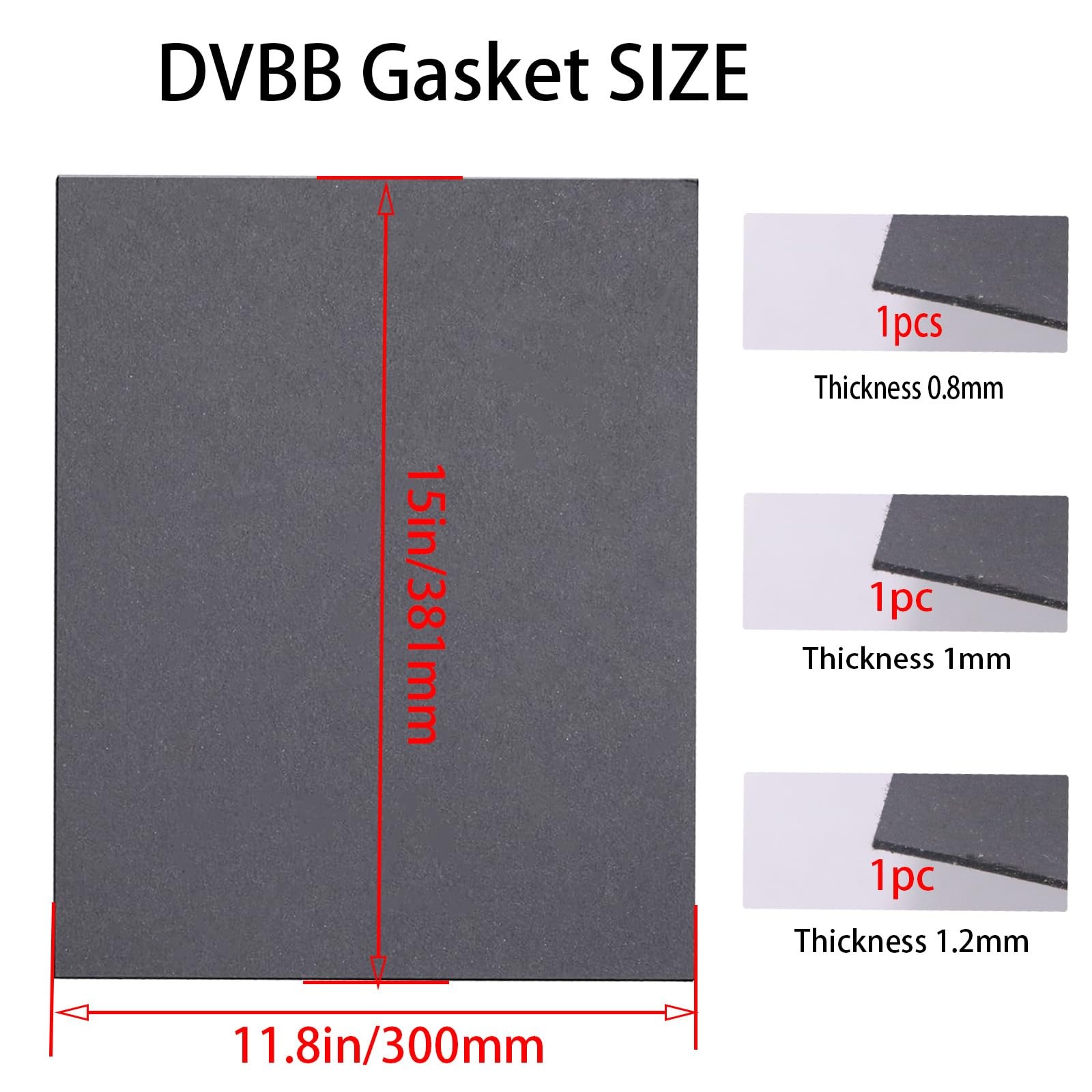 DVBB Gaskets Material Non Asbestos Materials-15 x11.8 in Temperature Gasket... gallery