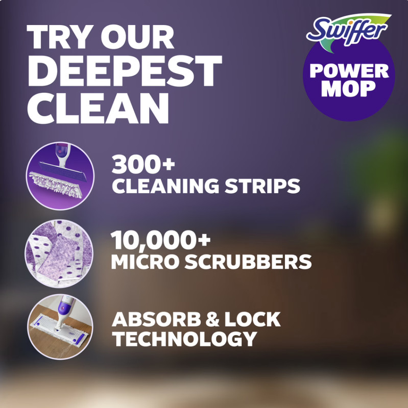 Swiffer PowerMop Multi-Surface Mop Cleaning Set Pads & Solution New gallery