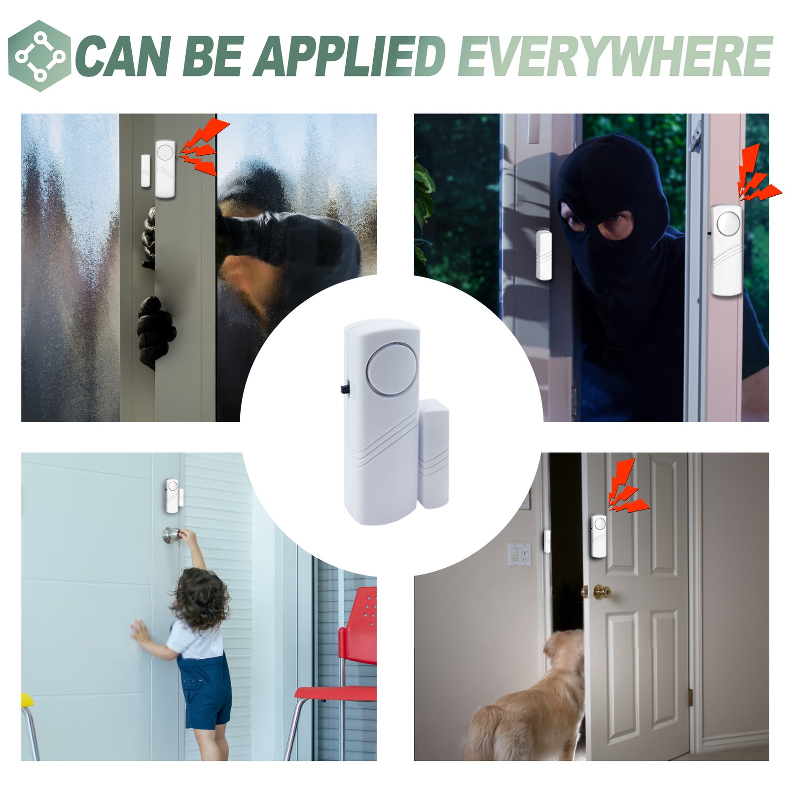 Door Window Alarm Sensor 10 Pack Wireless Home Garage Security System 95dB gallery