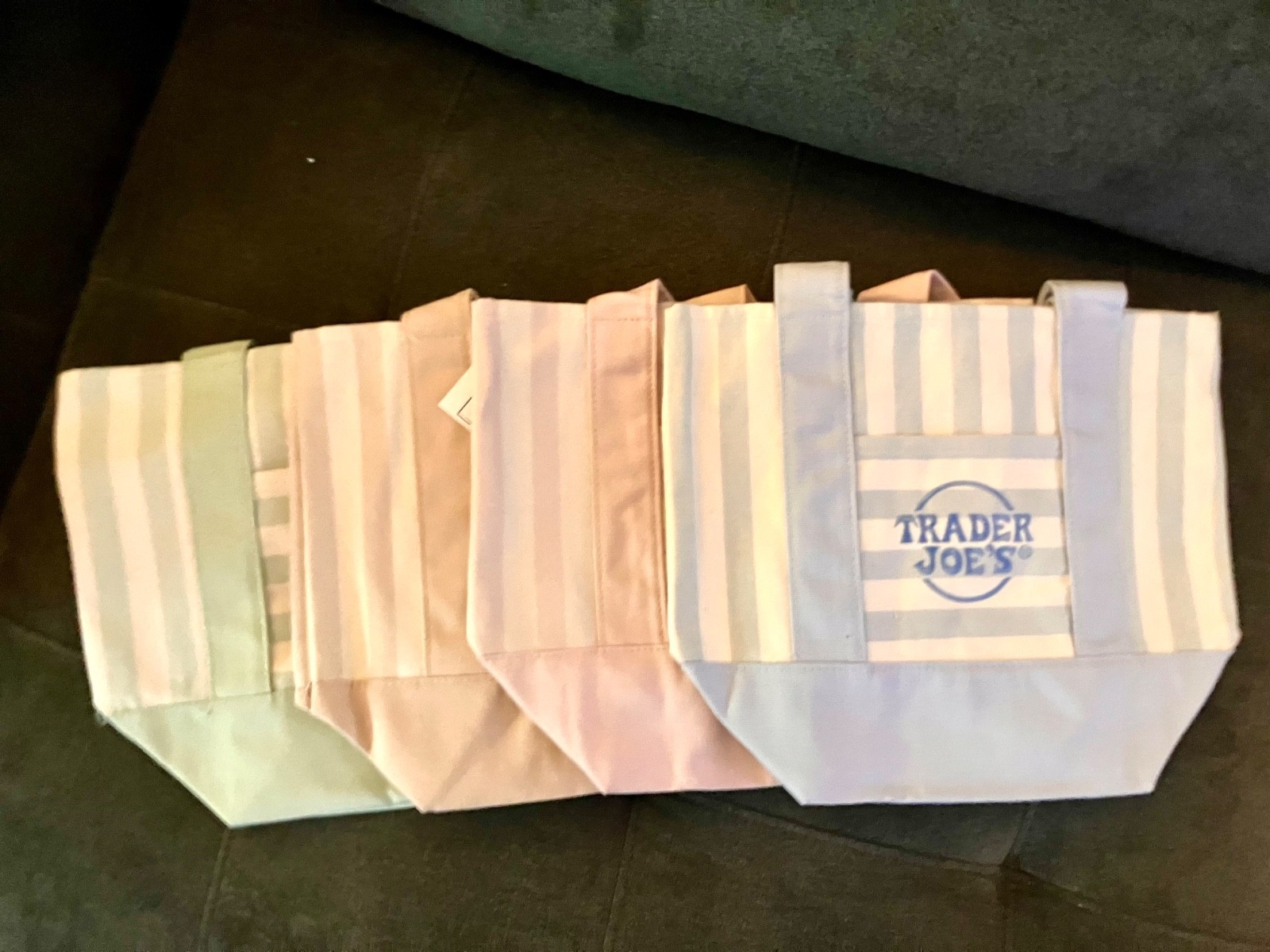 Traders Joe's pastel mini tote bag gallery