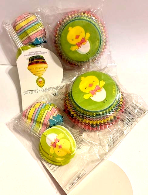 Wilton Easter Nesting Chick Cupcake Liners w/pix Combo 2pks of 24 #6072 retired gallery