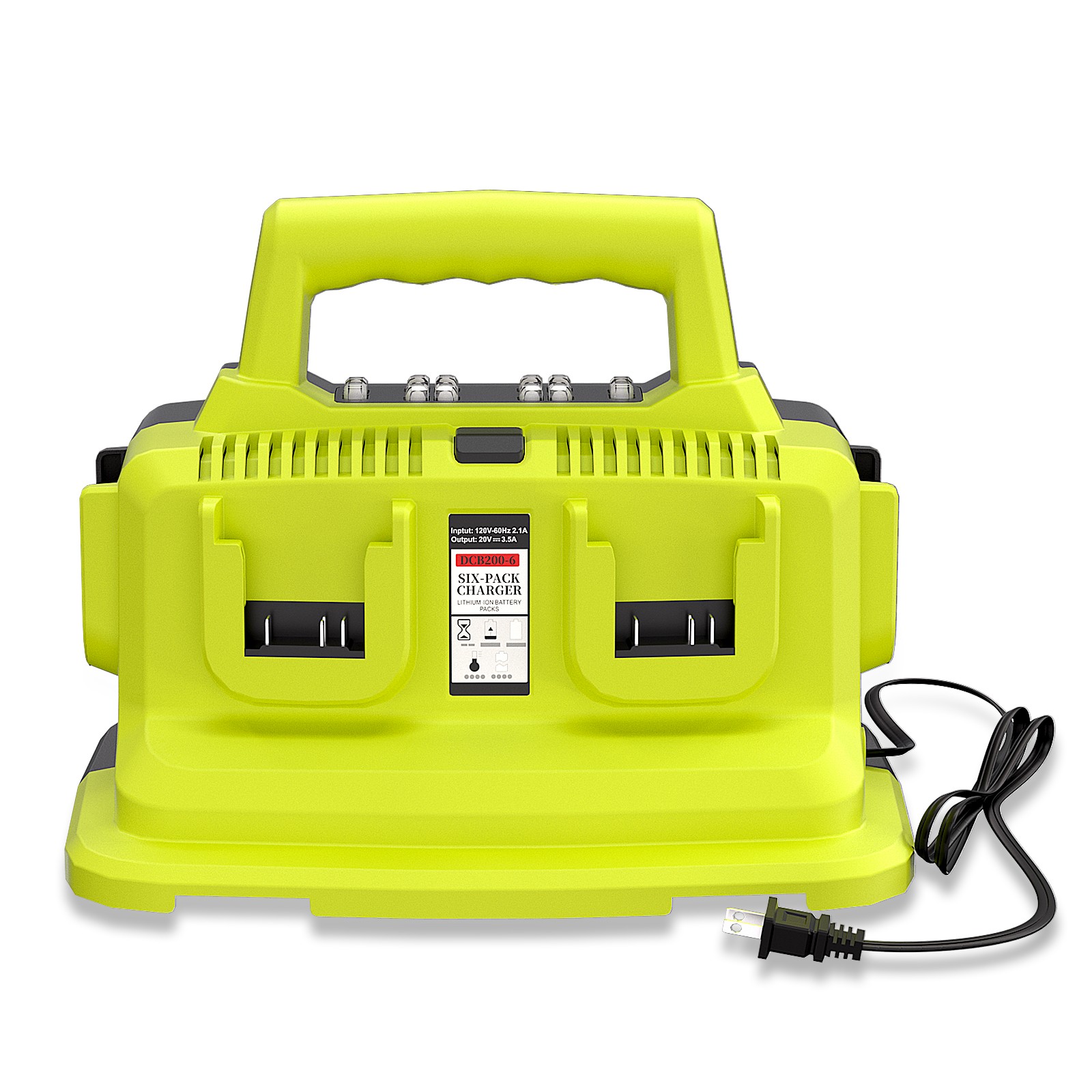 For DEWALT 20V/60V Max Flexvolt DCB609 Lithium-Ion Battery 6-Port Charger DCB104 gallery