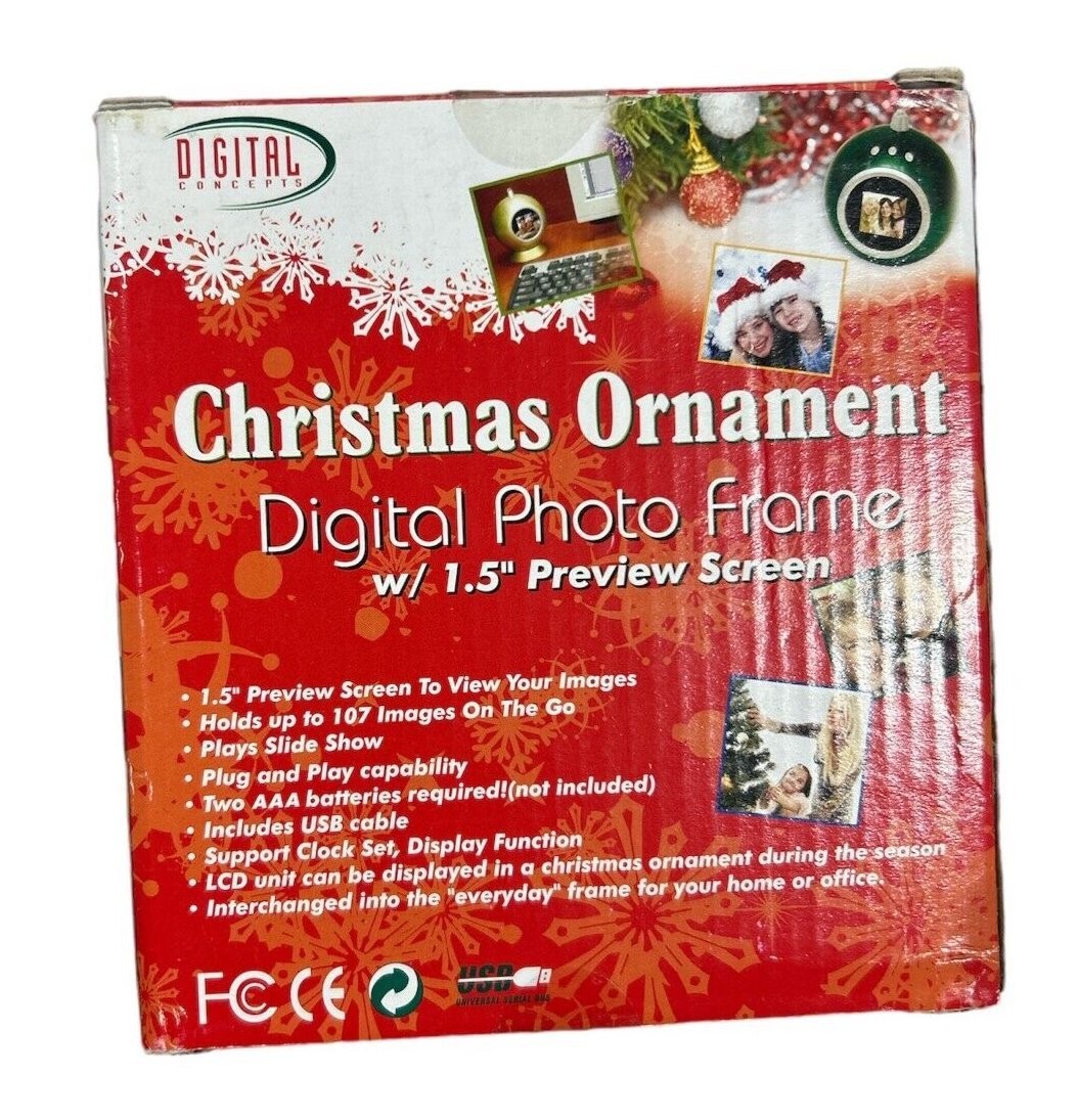 Christmas Ornament Digital Photo Frame (Colors May Vary) gallery
