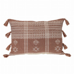 Parkland Collection Transitional Tribal Rectangle 14″ x 20″ Pillow Brown 14″ x