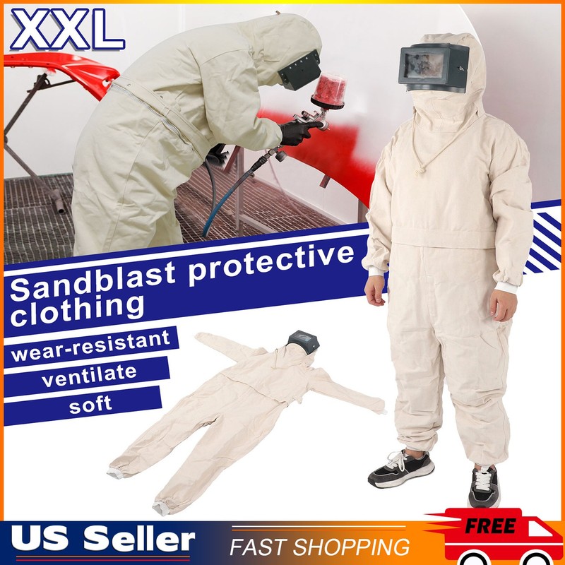 Sand Blasting Suit Protective Hood Prevent Dust Splash Work Protection For C gallery