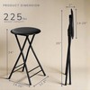 Lavish Home Folding Stool - Backless 24-Inch Stool with 225lb Capacity for Ki... gallery