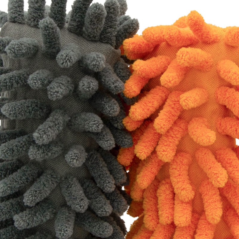 Microfiber Telescopic Duster Adjustable 6"-25" Handle in Grey/Orange, 4 Pack gallery
