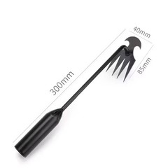 4-Teeth Weed Pulling Tool Portable Weed Puller Weeder Digger Rake Gardening Hoes