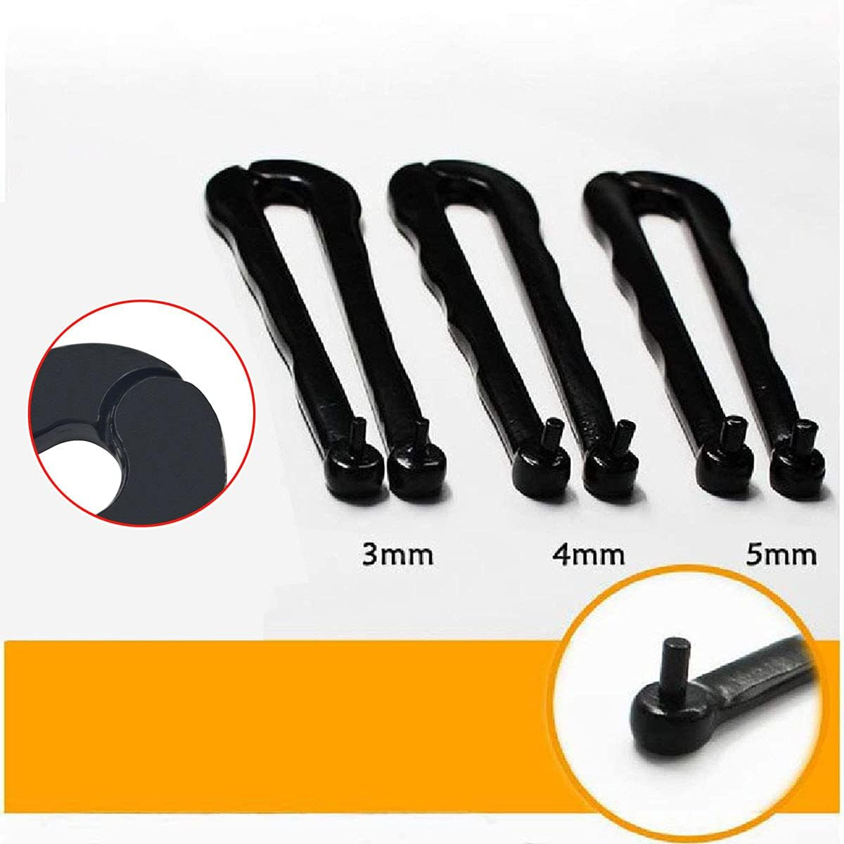 3PCS Universal Black Finish Steel Adjustable Face Spanner Wrench Pin Pliers F... gallery
