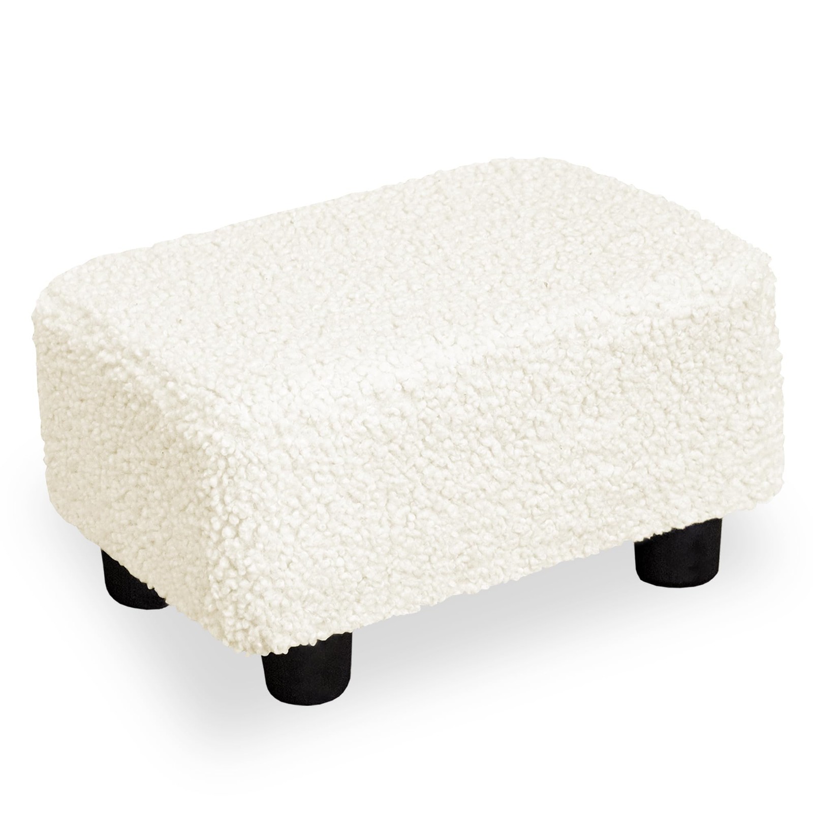 CAROLMADE Small Foot Stool Ottoman Footstool with Legs Under Desk Footrest fo... gallery
