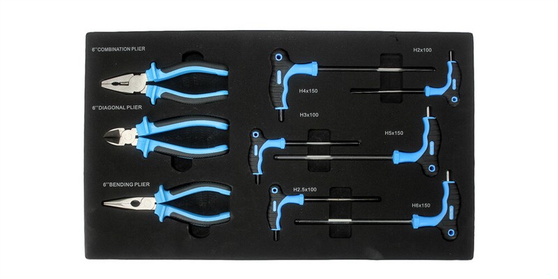 234pcs Rolling Tool Cabinet Interlock with Tools & 4 Drawers Tool Storage Box gallery
