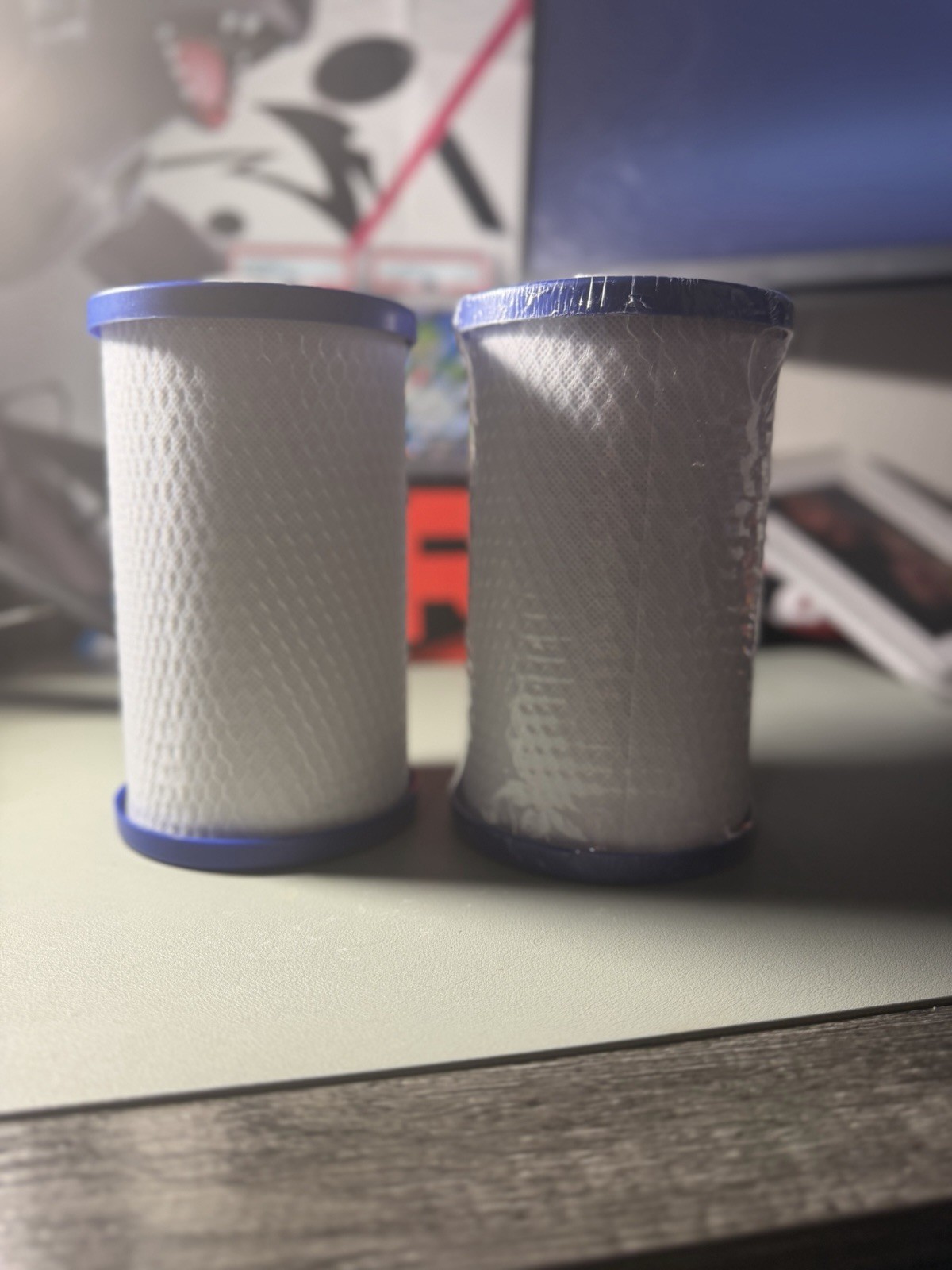 2-Pack Water Filter Cartridges for Aqua Optima Evolve Faucet Mount White/Blue gallery
