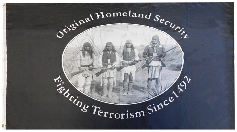 Original homeland security flag Native American 3x5 100% Rough Tex ® Flags USA gallery