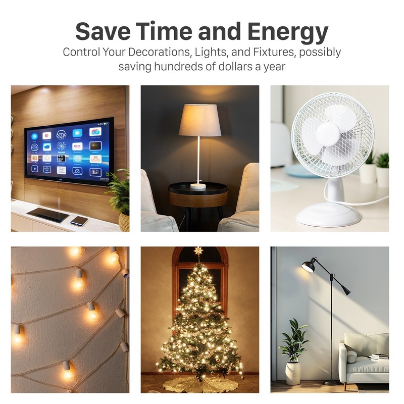7 Day Digital LCD Electric Programmable Dual Outlet Plug In Clock Timer Switch gallery