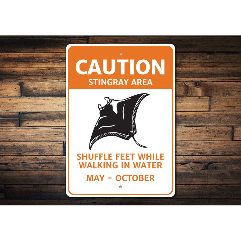 Stingray Sign, Stingray Decor, Stingray Aluminum Metal Decor Sign gallery