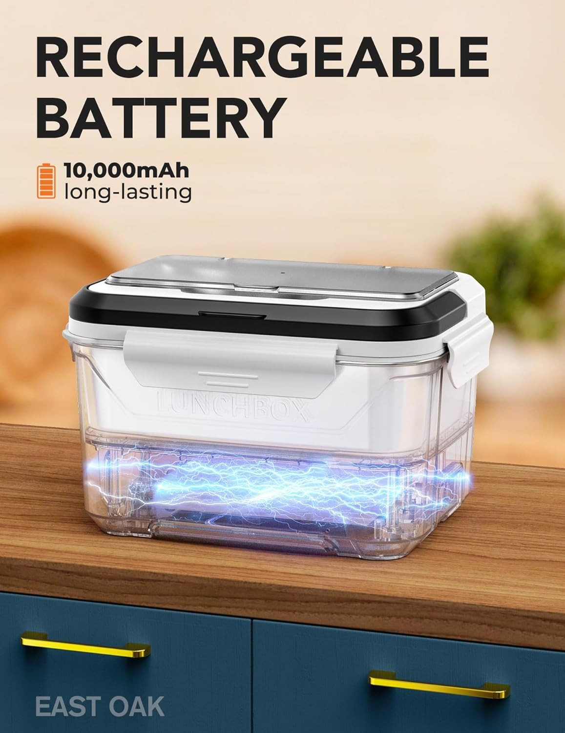 Cordless Electric Lunch Box for Adults, Heated Lunch Box Battery Powered gallery