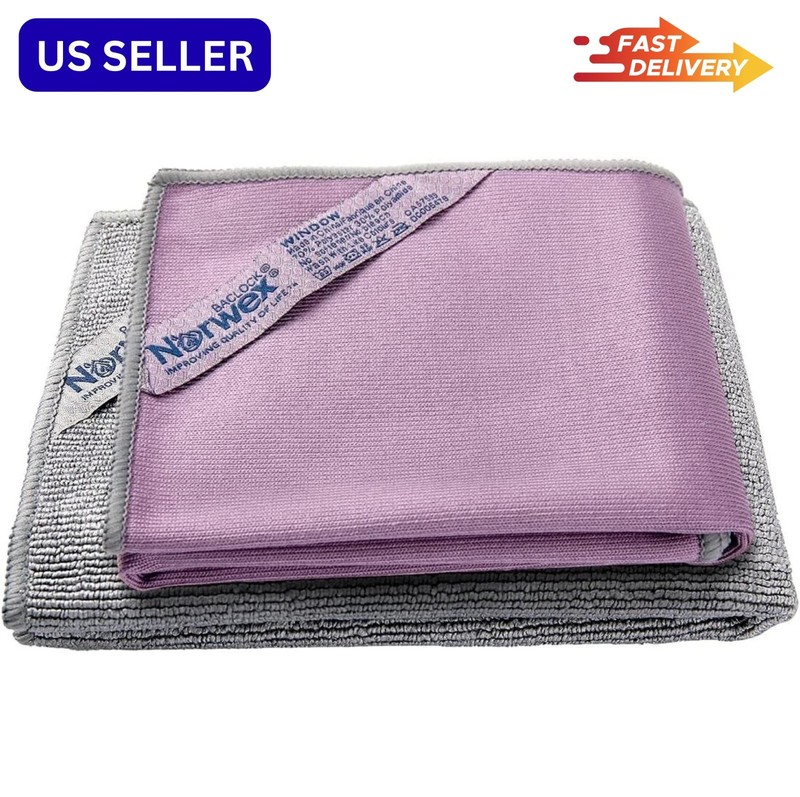 2 PACK (4pc) Norwex Basic Package, EnviroCloth + Window Cloth. FAST SHIPPING gallery