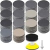 182x 2inch Hook Loop Sanding Discs 60-10000 Grit for Drill Wet Dry Sandpaper Pad gallery