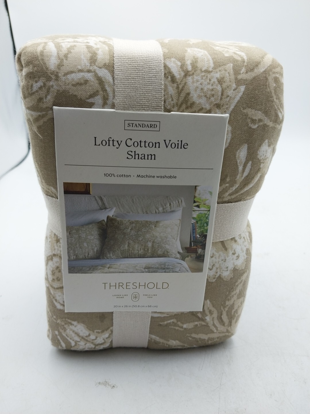 Threshold Standard Lofty Cotton Voile Floral Standard Sham gallery