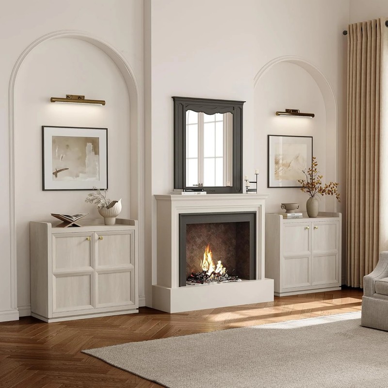 Buffet Cabinet with Storage 101" Sideboard Accent Storage Cabinet for Bedroom gallery