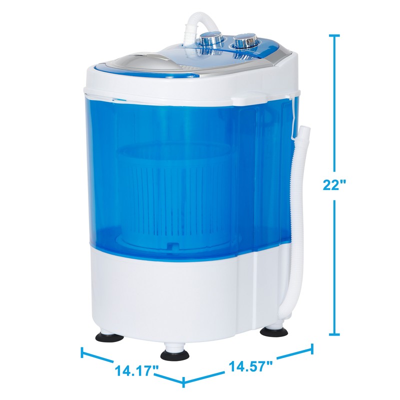 Portable Mini Washing Machine 6lbs Compact Single Tub Washer w/Spin Cycle Basket gallery