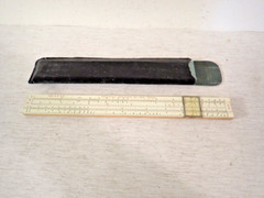 Vintage Engineering Instruments Inc. #250-BT Slde 10.5″ Wood Ruler made in USA