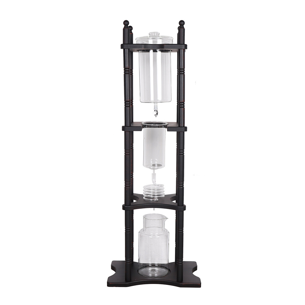 Cold Drip Coffee Maker, Cold Brew Coffee Tower Slow Drip Cold Brew Maker Brown gallery