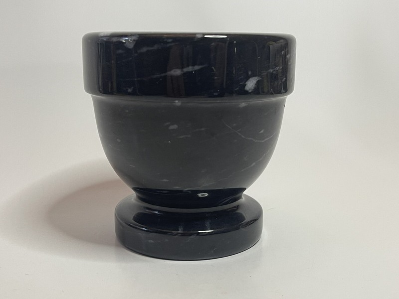 Creative Home Black Gray Marble Polished Mortar And Pestle gallery