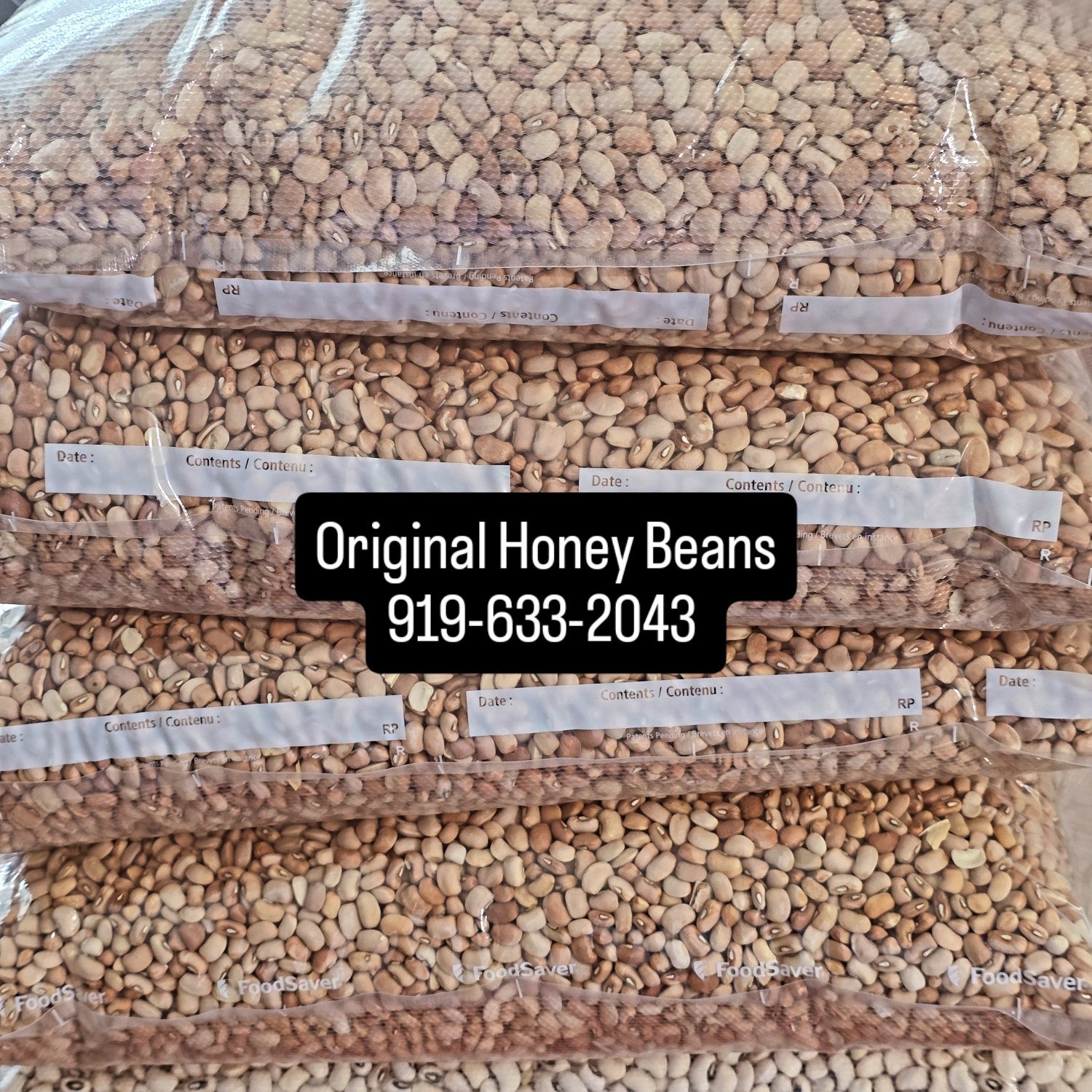 Honey (Oloyin) Beans -10lbs. Hand Picked & Ready To Cook. 10lb gallery