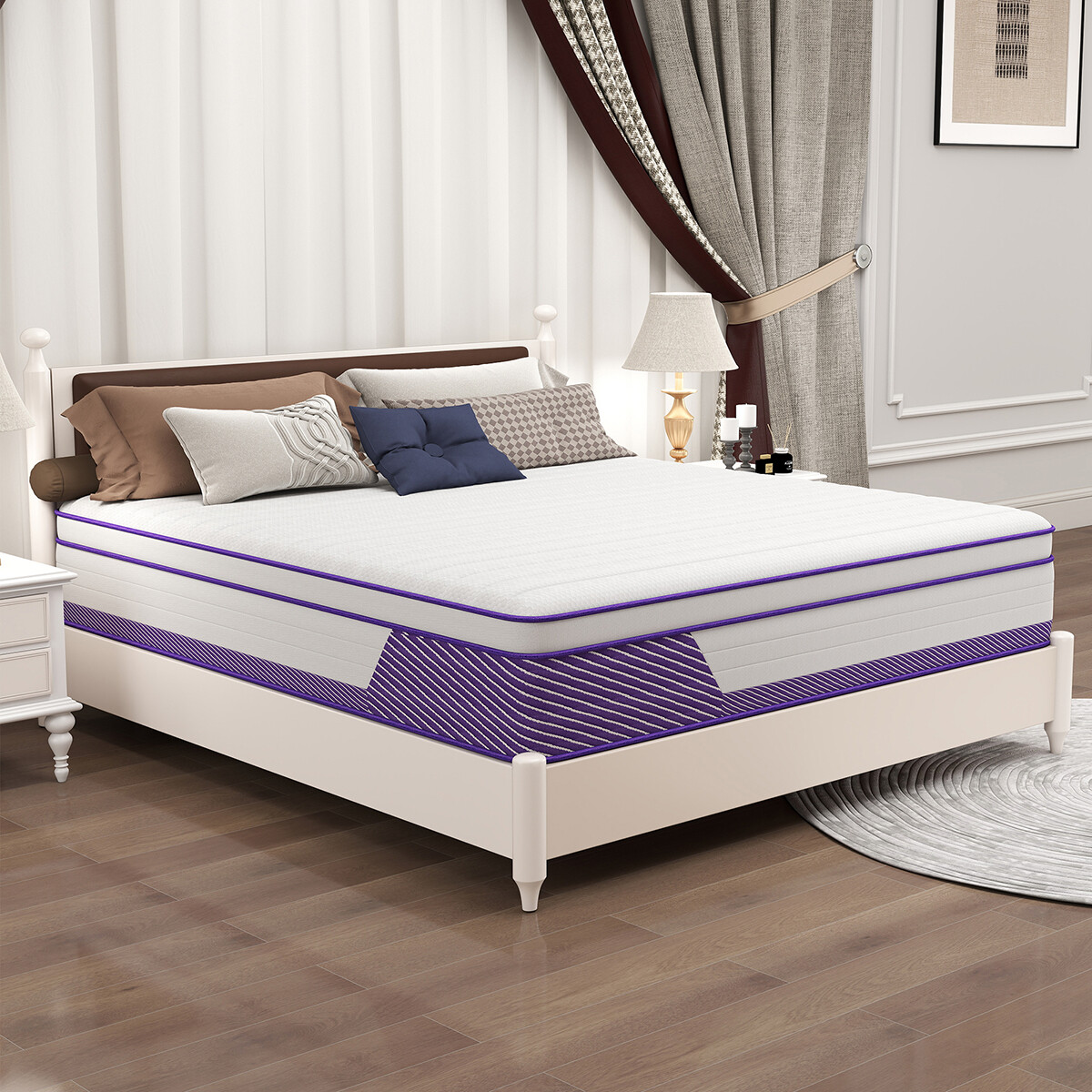 12/14 Inch Mattress Memory Foam InnerSpring Twin Full Queen King Size In A Box gallery