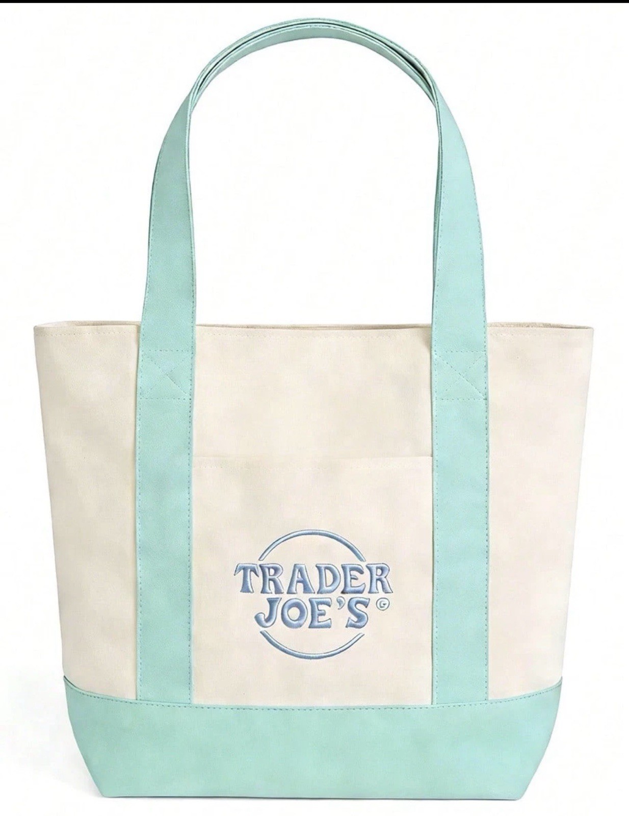 Trader Joe’s Mini Pastel Canvas Tote Bag – New 2026 Spring Colors -Choose Collor gallery