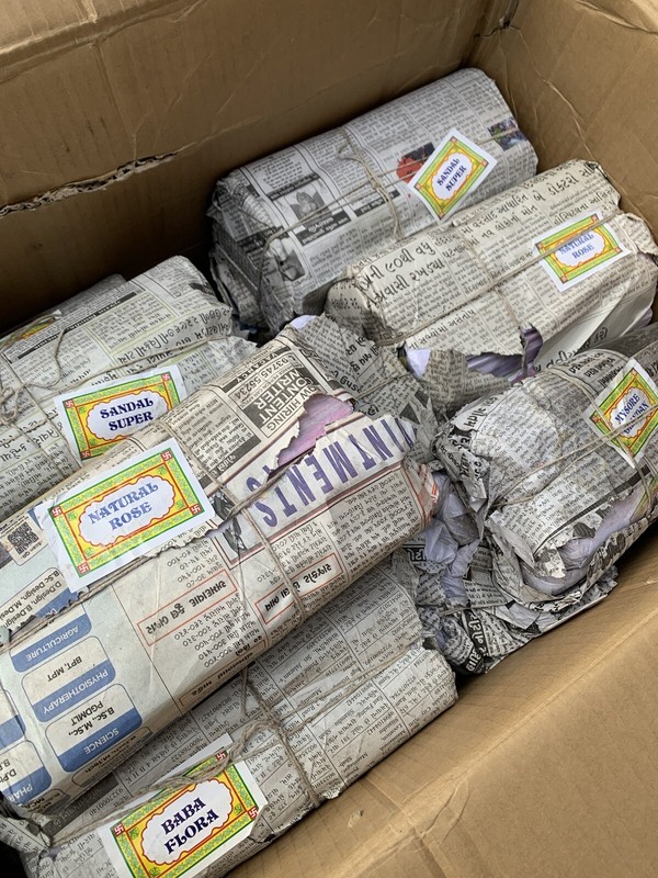 Pushkar Temple Incense from India Handrolled 100 grams from Rajasthan India gallery