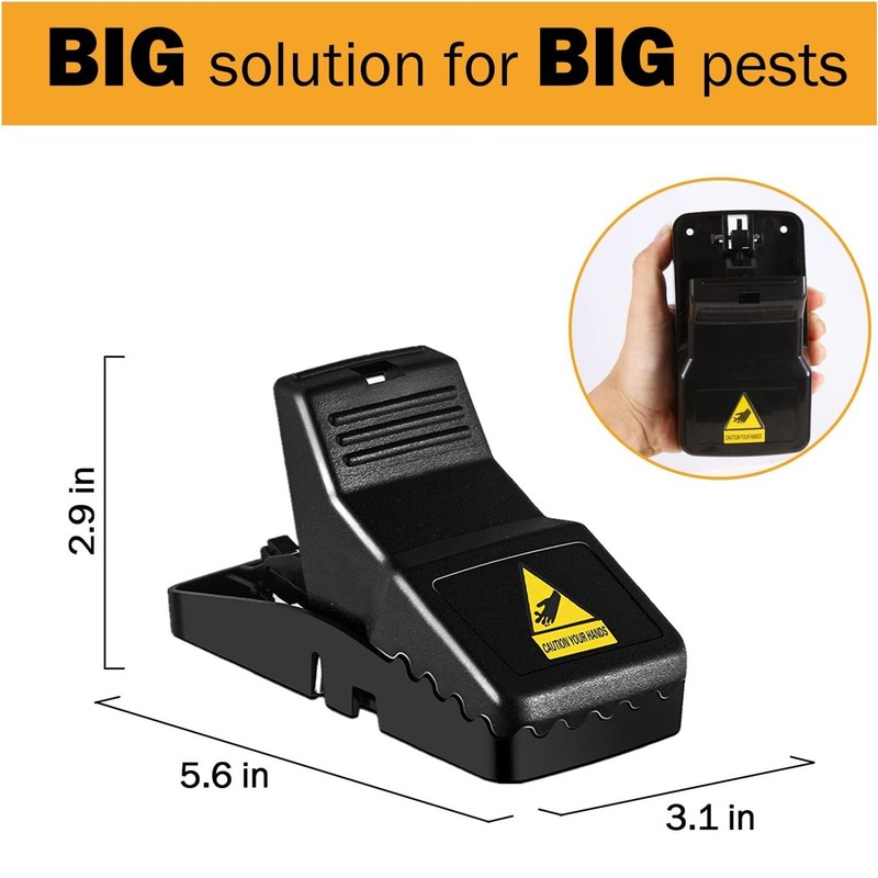 6 Pack Mouse Traps Rat Mice Killer Snap Trap Power Rodent Heavy Duty Pest Trap gallery