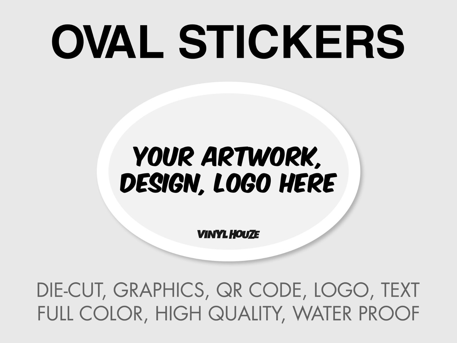50 2x1 Custom Printed Full Color Outdoor Vinyl Car Bumper Sticker Decal Die Cut gallery