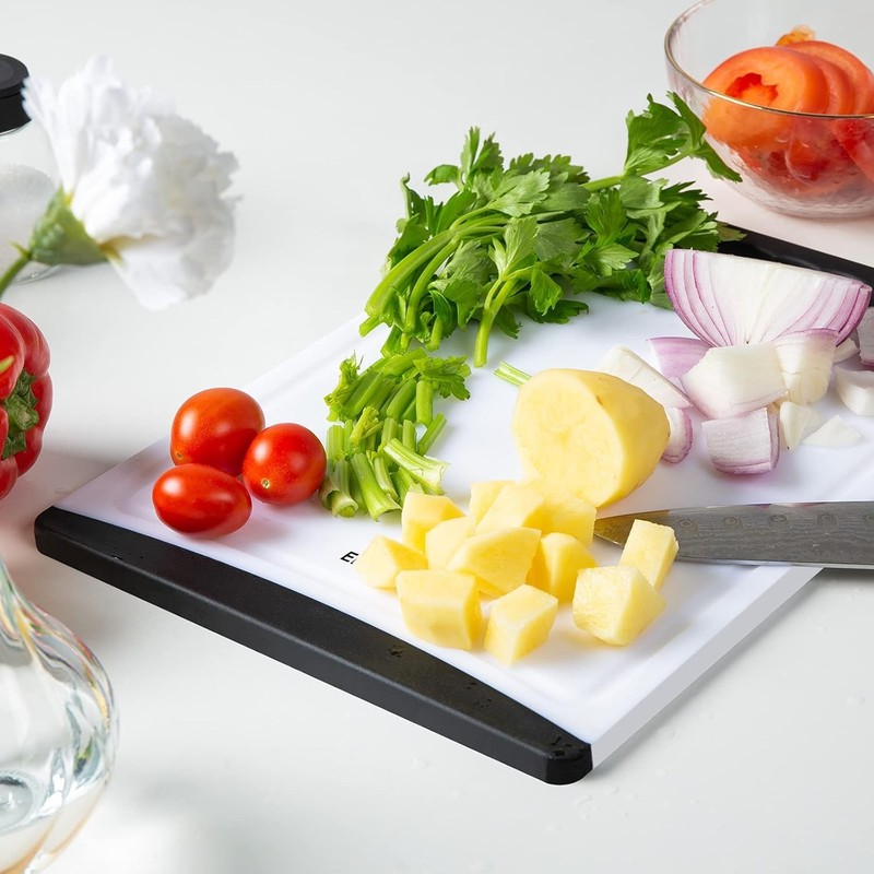 Extra Large Cutting Boards, Plastic Cutting Boards for Kitchen Set of 4 Cutti... gallery