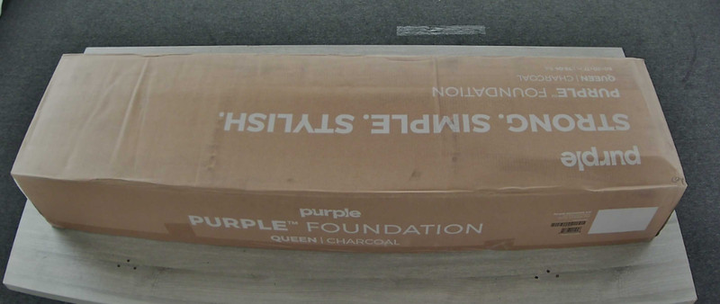 Purple Queen Bed Foundation in Charcoal Grey gallery