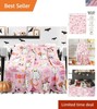 Cute and Cozy Pink Ghost Boo Blanket - 50x60 Flannel for Reading or Napping gallery