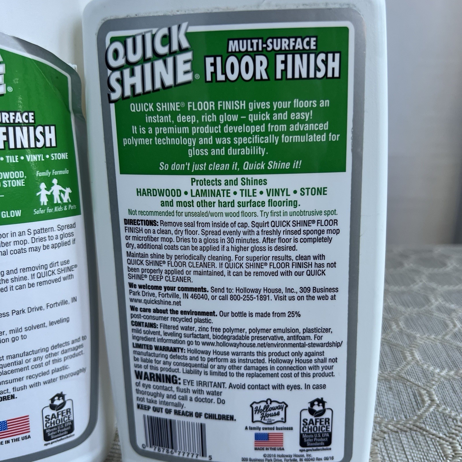 Quick Shine Liquid Multi-Surface Floor Finish, 64 fl. oz.& 27 Fl Oz Bottles gallery