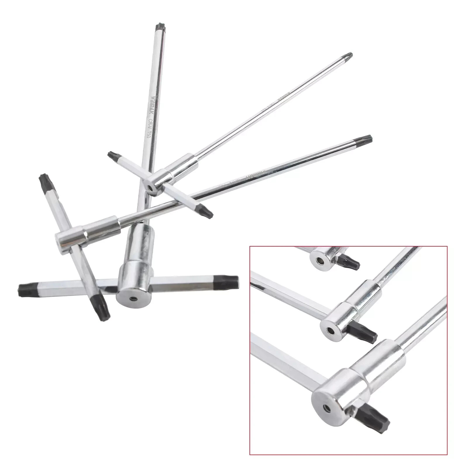 T-Handle Hex Wrench Set for Most Bicycle Motorcycle Integrated Strip-Gripper 9PC gallery