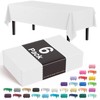 Plastic Table Cover Tablecloth 54in. x 108in. Rectangle Dinner Christmas Decor gallery