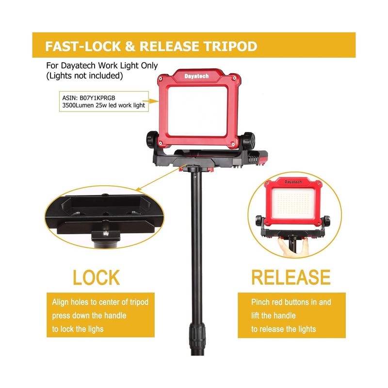 Rechargeable Cordless LED Work Light, 3500 LM, 25 W Compatible with... Fast Ship gallery