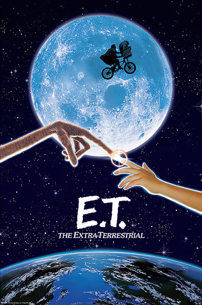 E.T. - Extra Terrestrial - Movie Poster (Regular - Moon & Bike) (Size: 24 x 36") gallery