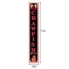 Crawfish Boil Tapestry, Red Polyester 12"x71" Indoor/Outdoor Seafood Boil Decor gallery